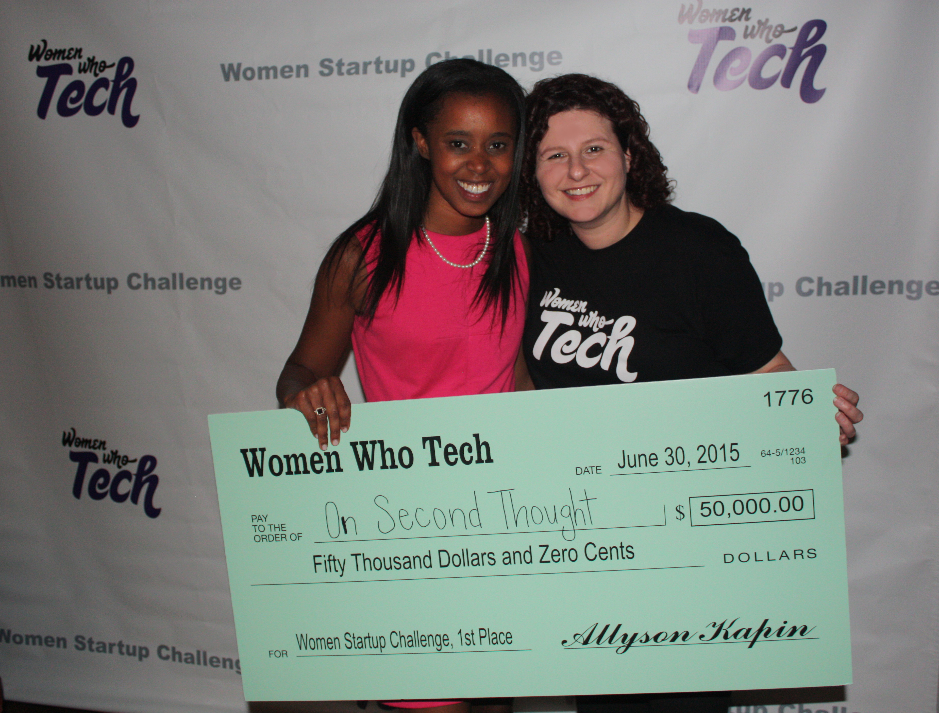 Maci Peterson of On Second Thought and Women Who Tech's Allyson Kapin